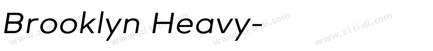 Brooklyn Heavy字体转换
